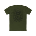 Melee Motors Front and Back Skull Design Graphic Tee – Premium Cotton T-Shirt