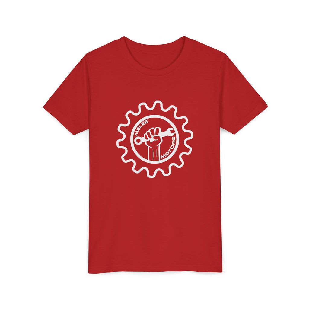 Melee Motors Youth Logo Tee — Unisex Cotton Crewneck