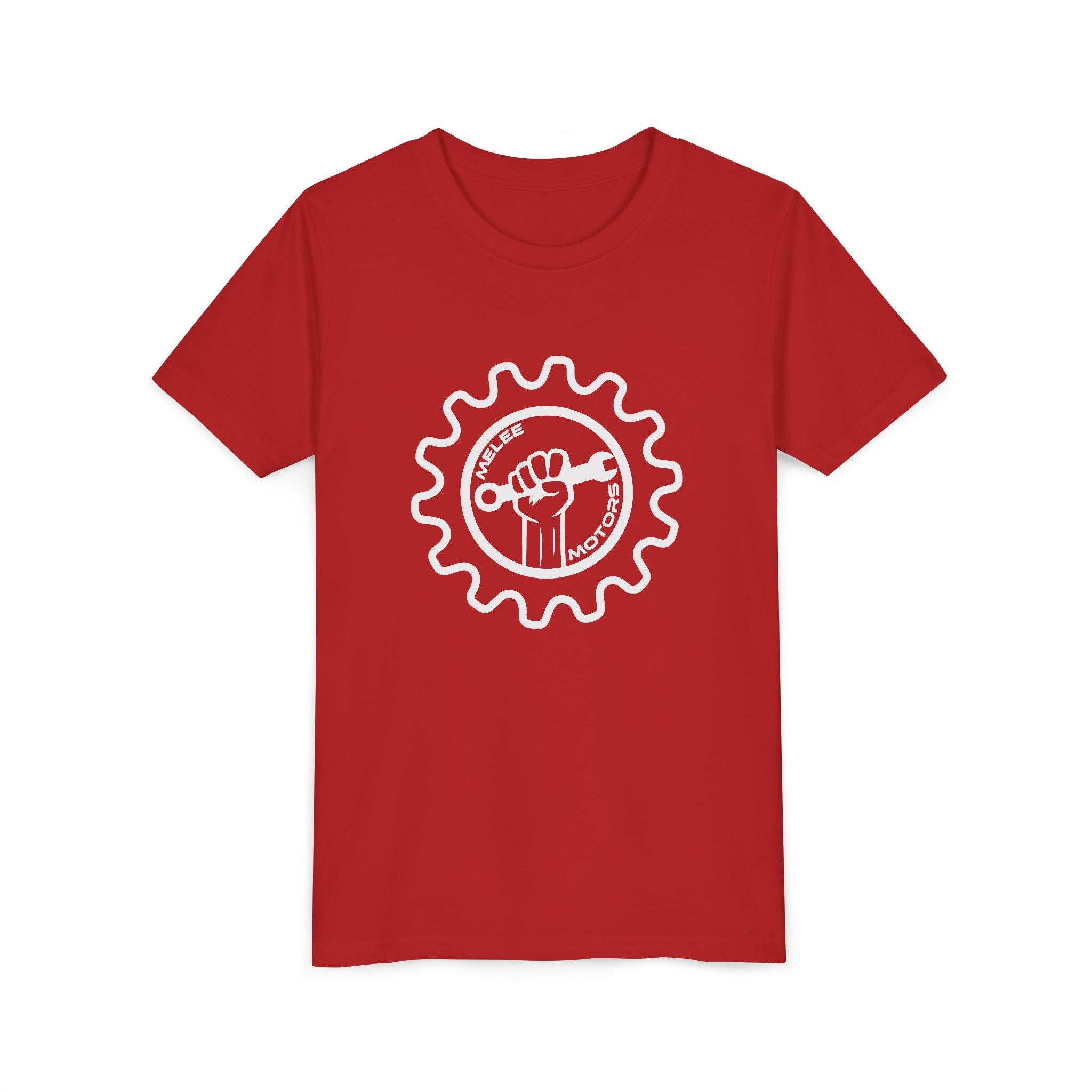 Melee Motors Youth Logo Tee — Unisex Cotton Crewneck