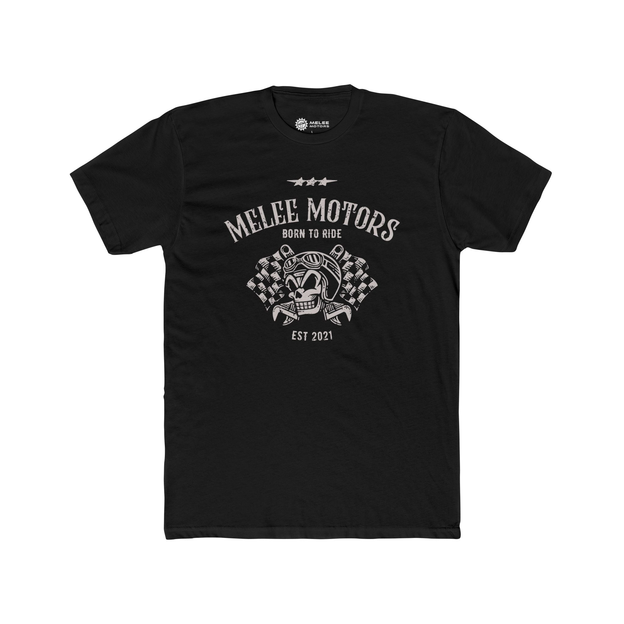 Melee Motors "Born to Ride" Tee – Premium Cotton T-Shirt