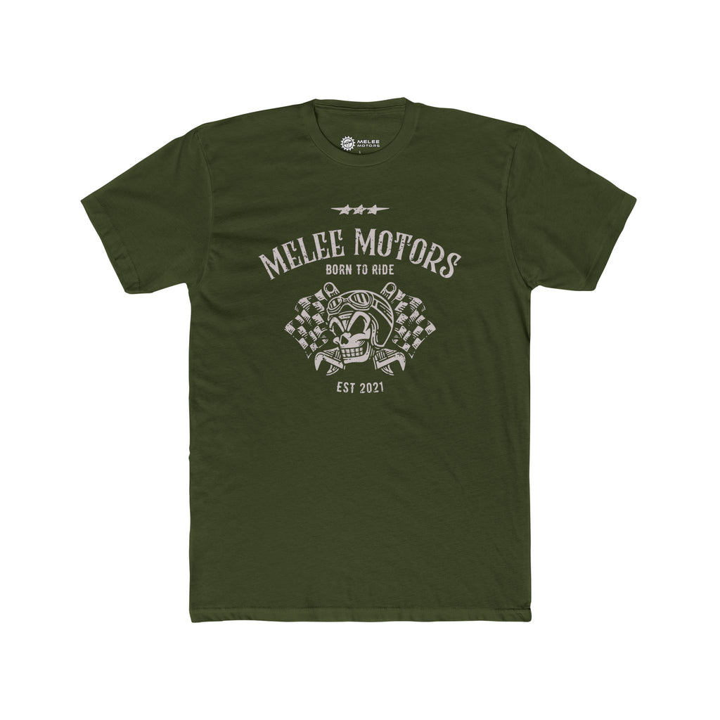 Melee Motors "Born to Ride" Tee – Premium Cotton T-Shirt