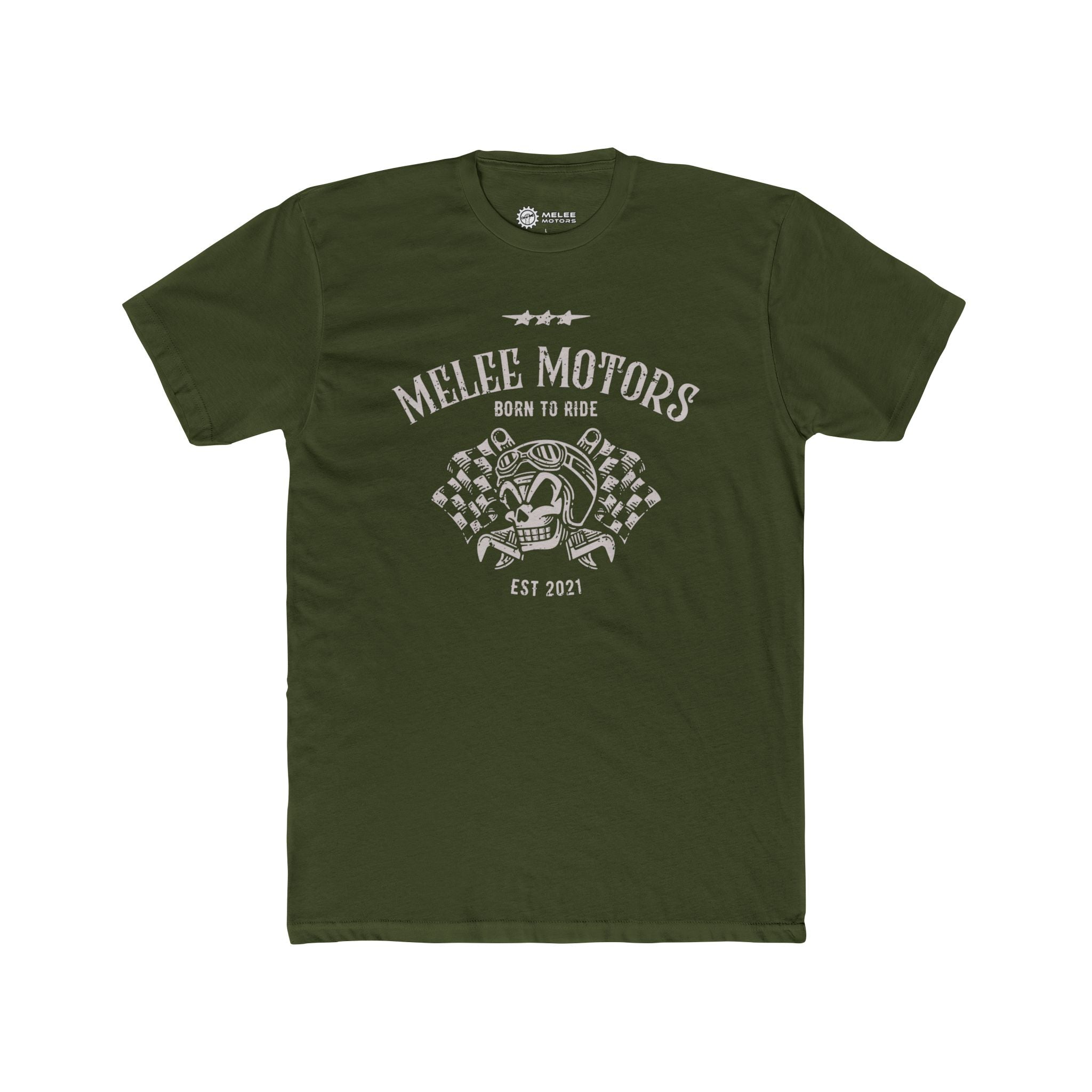Melee Motors "Born to Ride" Tee – Premium Cotton T-Shirt