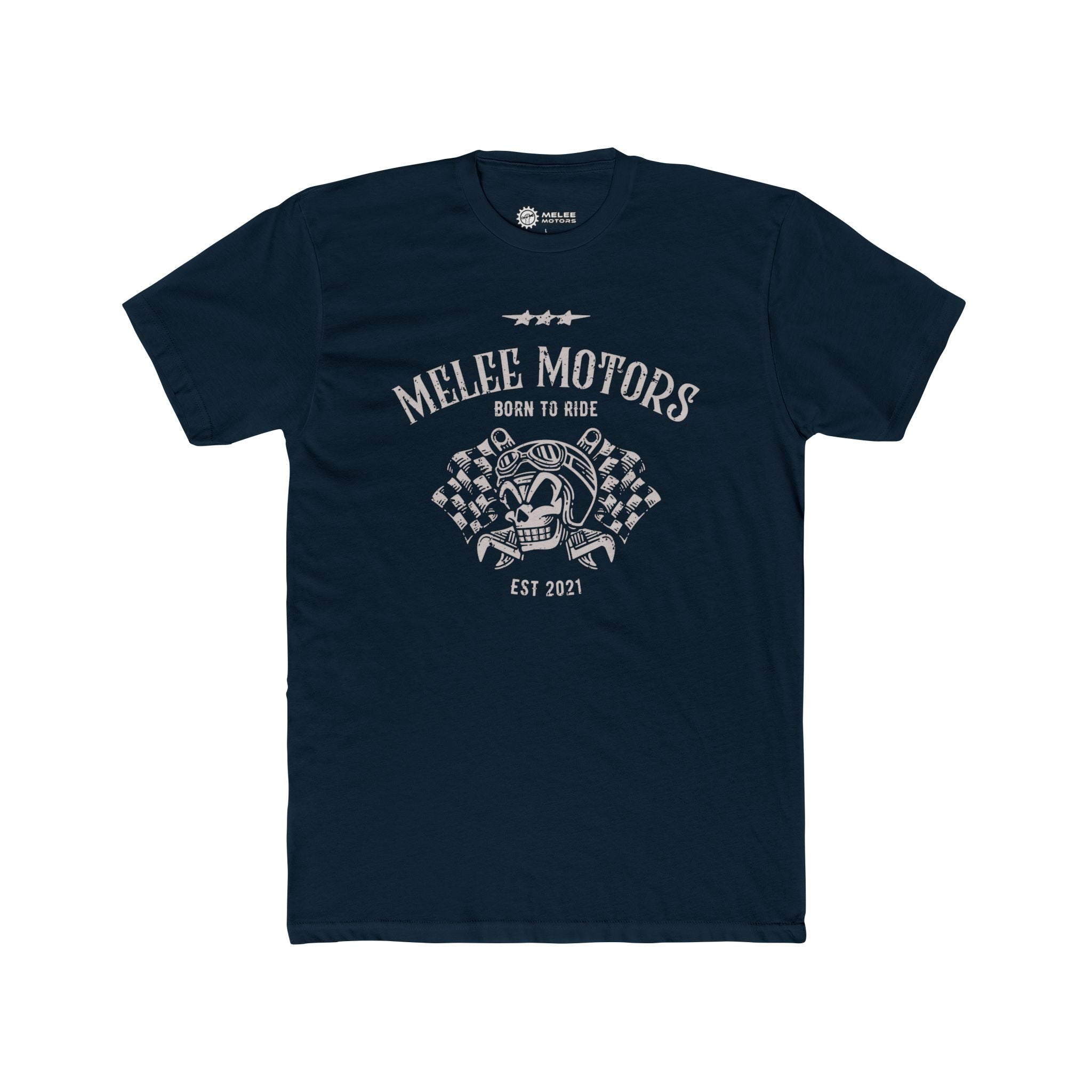 Melee Motors "Born to Ride" Tee – Premium Cotton T-Shirt