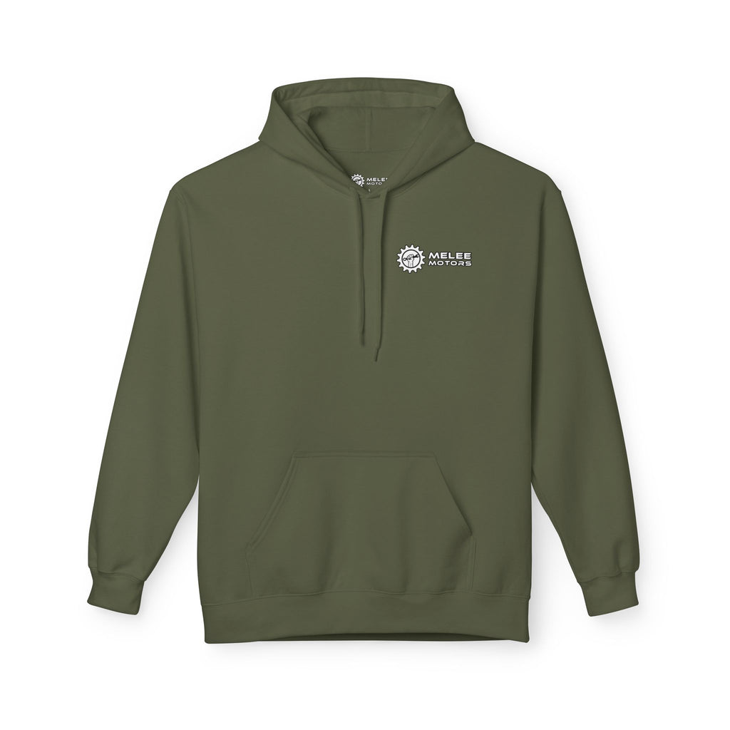 Melee Motors Classic Logo Hoodie — Automotive Streetwear