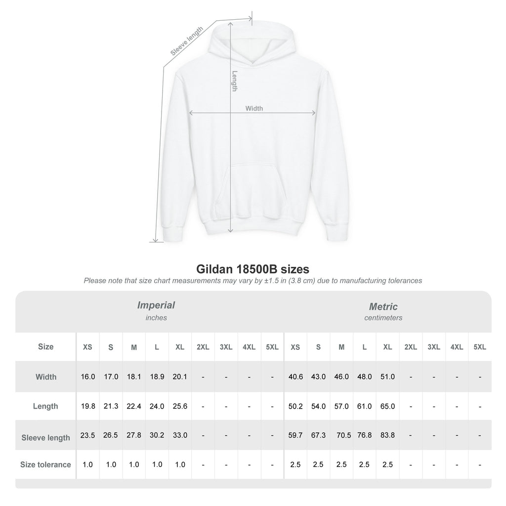 Melee Motors "MM" Signature Logo YOUTH Hoodie - Premium Fleece Pull Over