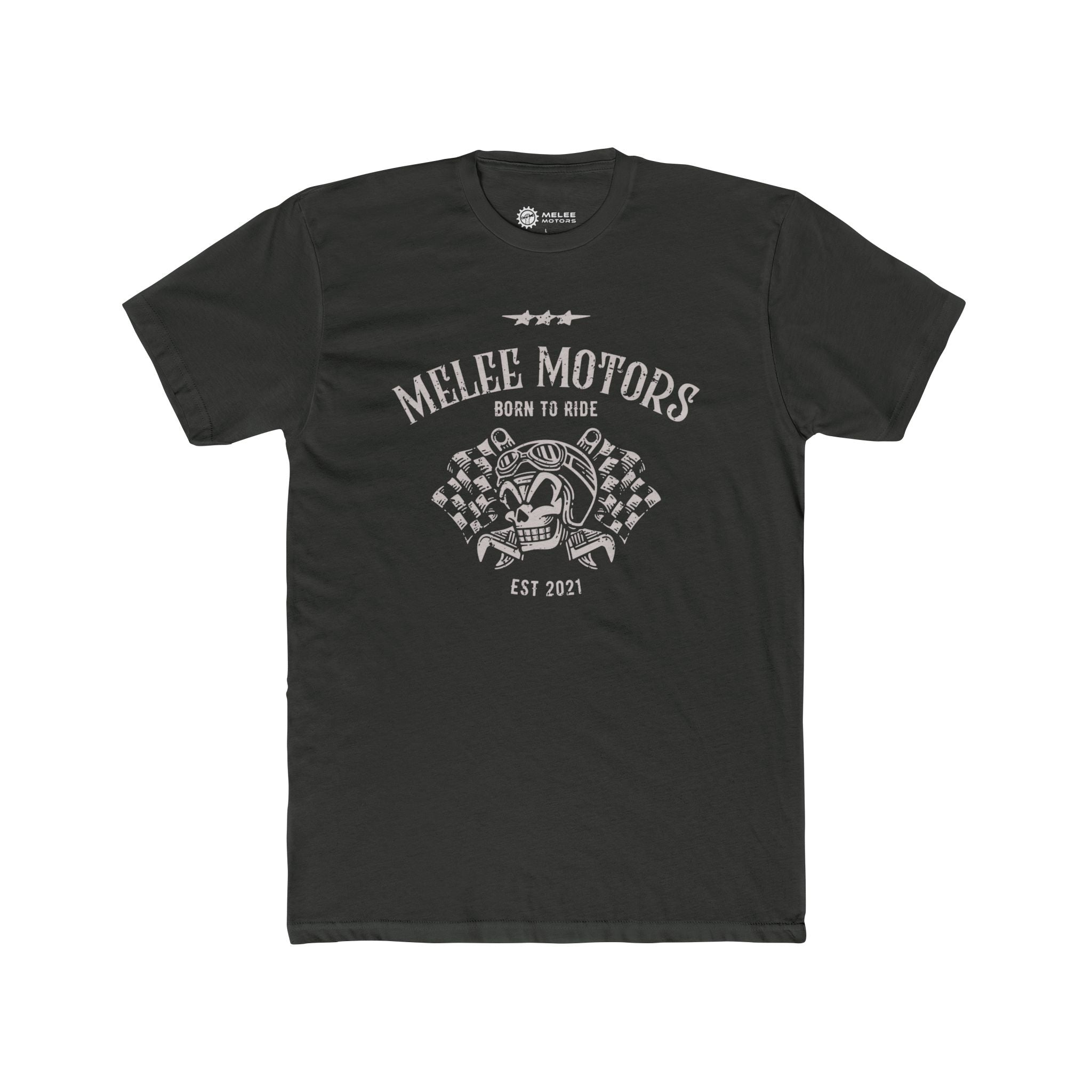 Melee Motors "Born to Ride" Tee – Premium Cotton T-Shirt
