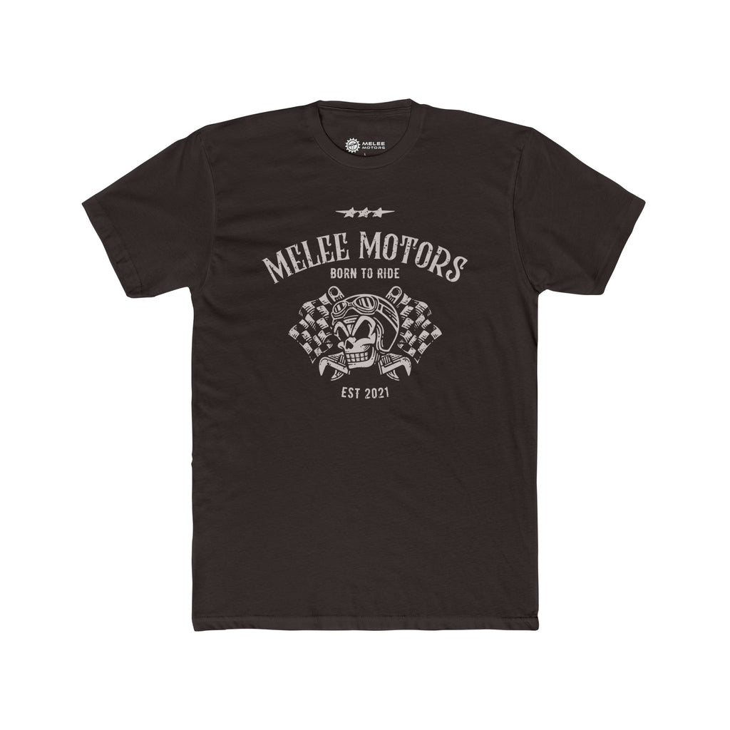 Melee Motors "Born to Ride" Tee – Premium Cotton T-Shirt