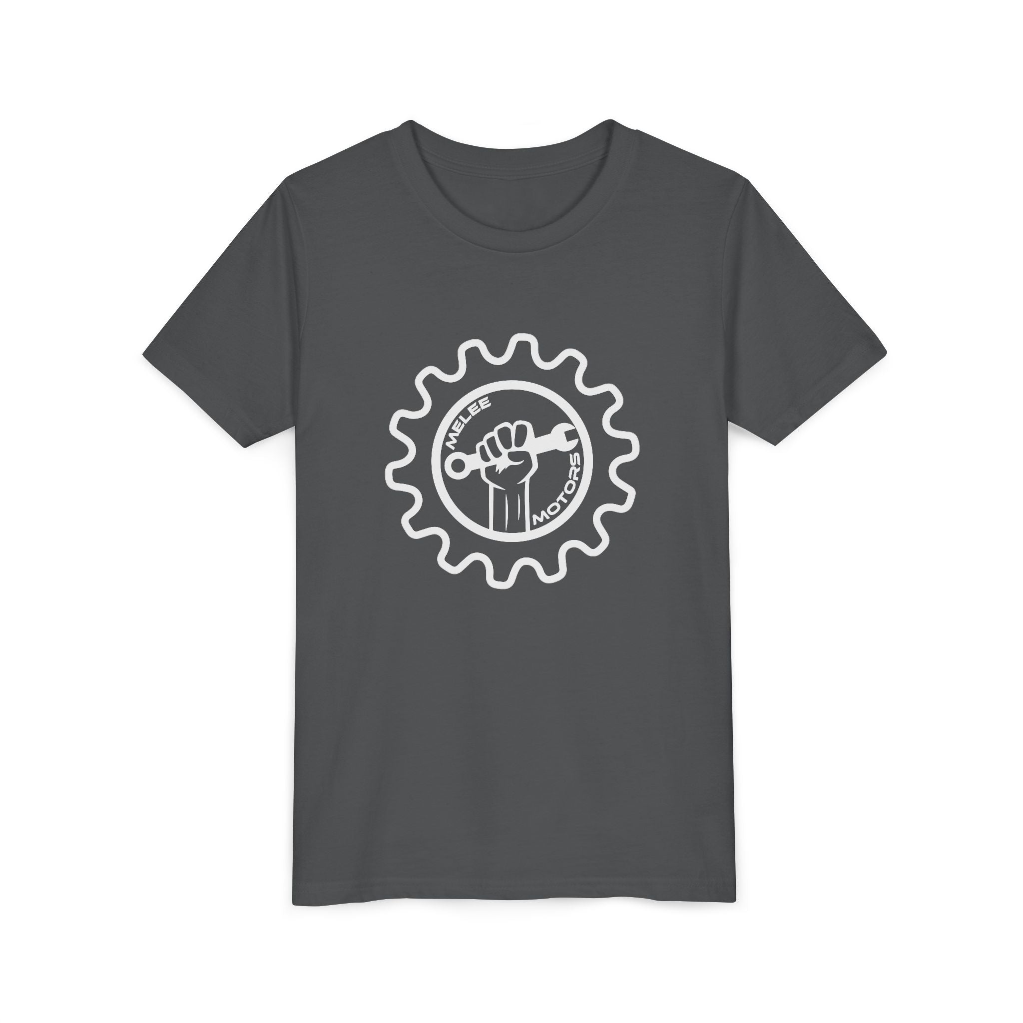 Melee Motors Youth Logo Tee — Unisex Cotton Crewneck